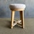 17" d x 26" h The Jasper Stool is a perfect blend of natural materials and modern functionality. Crafted from solid white...