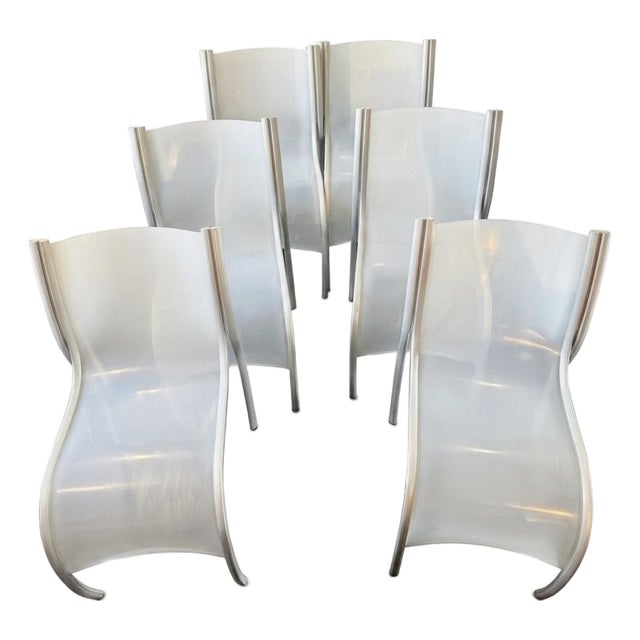 Vintage Kartell Fpe "Fantastic Plastic Elastic" Dining Chairs by Ron Arad - Set of 6 For Sale