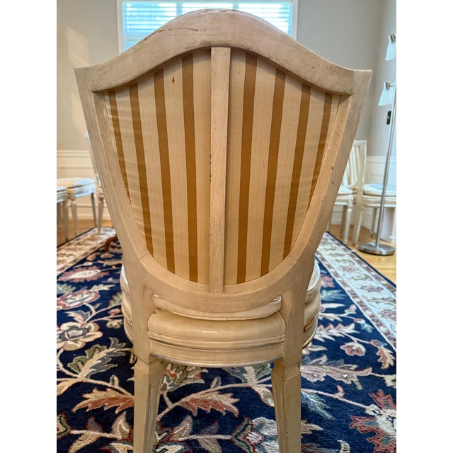 Wood Vintage Mid Century Louis XVI Dining Set For Sale - Image 7 of 7