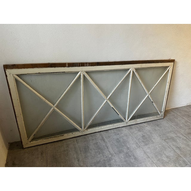 Wood Antique Transom Window, 1900s For Sale - Image 7 of 9