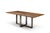 Contemporary Modern Greg Sheres Style Walnut and Bronze Dining Table For Sale - Image 3 of 5