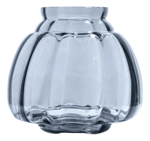 Copier Revisited Vase Smokey Grey 1926 by A.D. Copier for Royal Leerdam Crystal