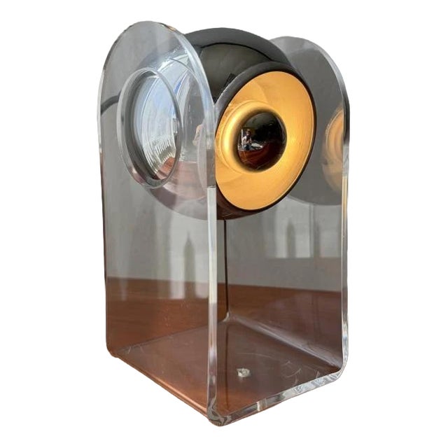 Vintage Space Age Table Lamp by Gino Sarfatti, 1970s For Sale