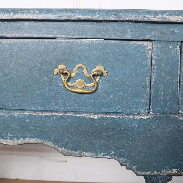 Teal English Potboard Dresser Base For Sale - Image 8 of 15
