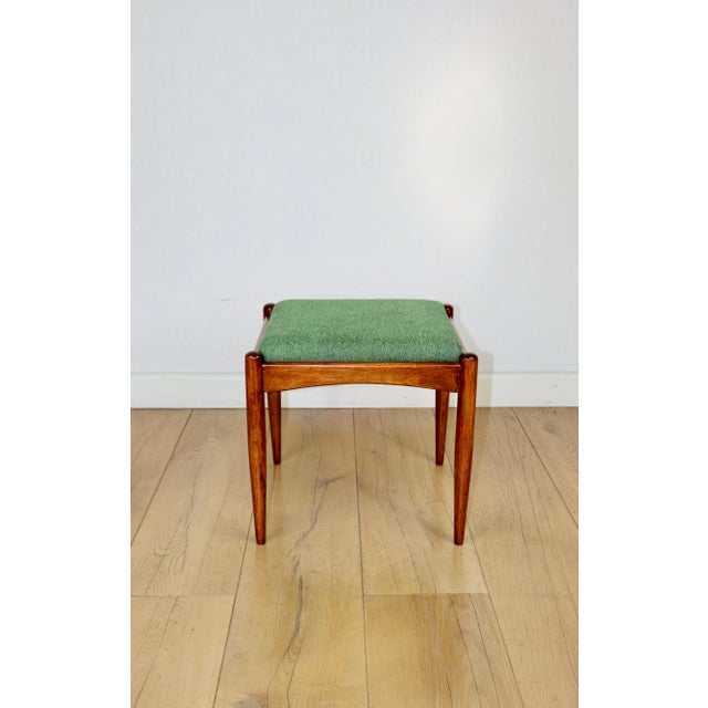 Stool with Green Seat from Edmund Homa, 1970s For Sale - Image 3 of 7