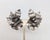 Napier Vintage 1950s Signed Napier Silvertone Leaves Clip Earrings-2 Pieces For Sale - Image 4 of 7