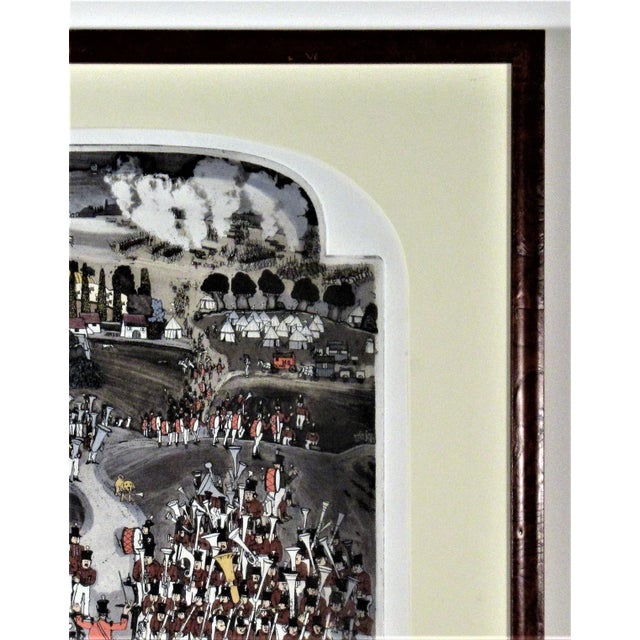 Printmaking Materials Graham Clarke, "Waterloo Volunteers" From the suite "History of England", 1985 For Sale - Image 7 of 8