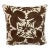 Crewel Work Hand Embroidered Brown Birds Toss Pillow -2 For Sale