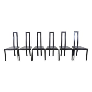 Vintage Postmodern Dining Chairs, 1980s, Set of 6 For Sale