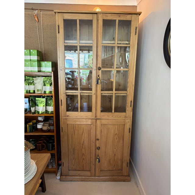 Wooden Glass Cabinet For Sale - Image 3 of 8