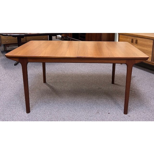 Teak Dining Table by McIntosh Two Butterfly Leaves Mid Century Modern For Sale - Image 4 of 18