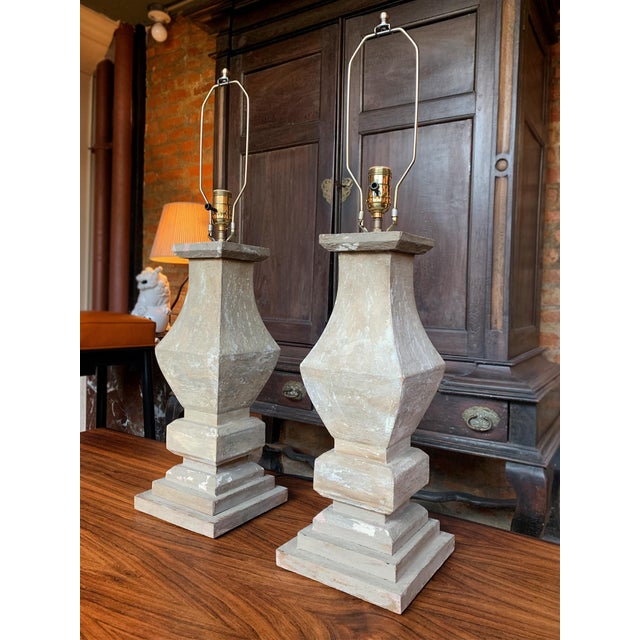 French 1920s French Baluster Table Lamps - A Pair For Sale - Image 3 of 15