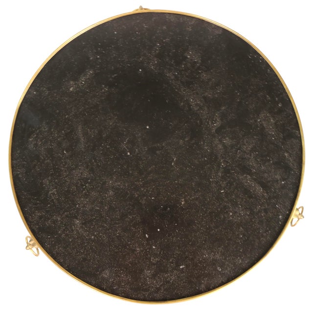 French French Gilt-Bronze and Black Fossil Marble Two-Tier Gueridon, Circa 1880 For Sale - Image 3 of 9