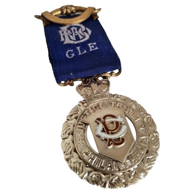 Elkington Sterling Silver-Gilt Masonic Presentation Medallion, 1903 For Sale - Image 10 of 10