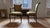 1980s Solid Mahogany Dining Table With Crushed Velvet Chairs For Sale - Image 9 of 11