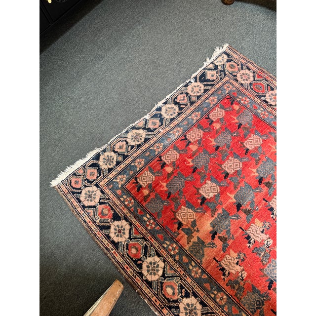 3ft 8in × 16ft Hand-Knotted Persian Runner, Vintage For Sale - Image 4 of 12