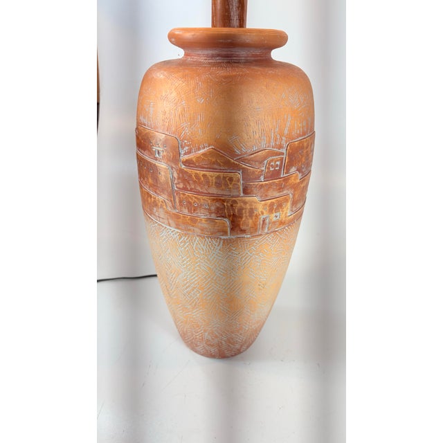 Casual Lamps of California 1980's Casual Lamps of California Southwestern Style, Pueblo Village Design For Sale - Image 4 of 12