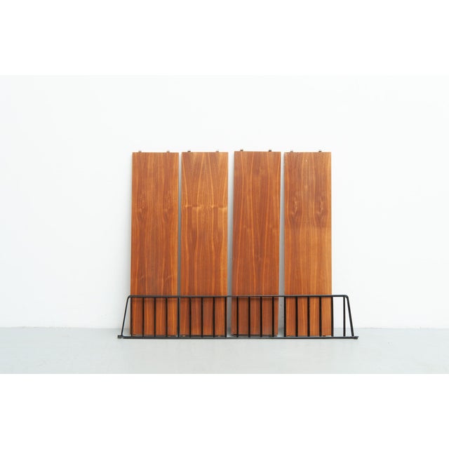 Brown String Wall Shelf by Kajsa & Nisse Strinning, 1950s For Sale - Image 8 of 9