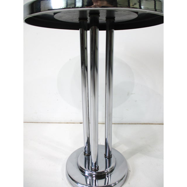 Metal Wolfgang Hoffman Art Deco Side Cigarette Table for Howell Co. For Sale - Image 7 of 9