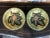 1990s Italian Hand Painted Round Ceramic Fig Wall Plates - a Pair For Sale - Image 9 of 9