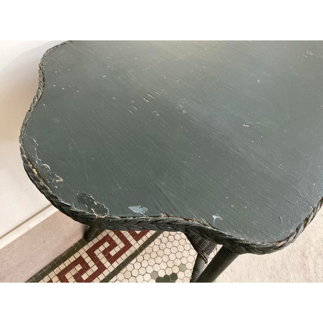Antique Paper Weave Table, 1930's For Sale - Image 15 of 18
