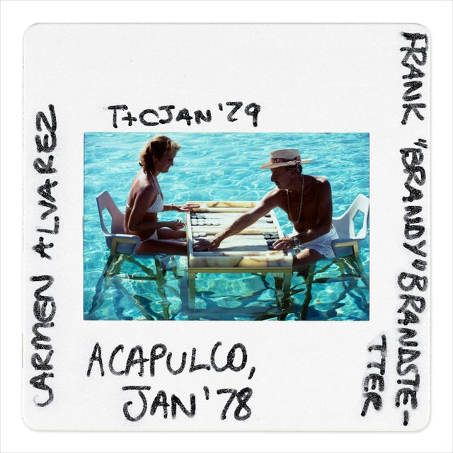 Mid-Century Modern Slim Aarons 'Keep Your Cool - Slide' Photograph Print by Getty Images - 20x20 For Sale - Image 3 of 3