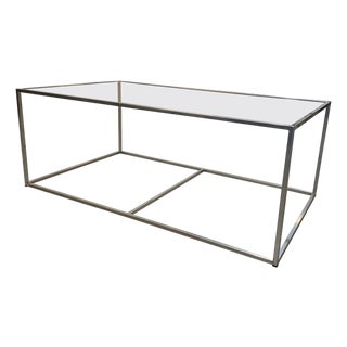 New Modern Iron Rectangular Table, Indoor or Outdoor For Sale