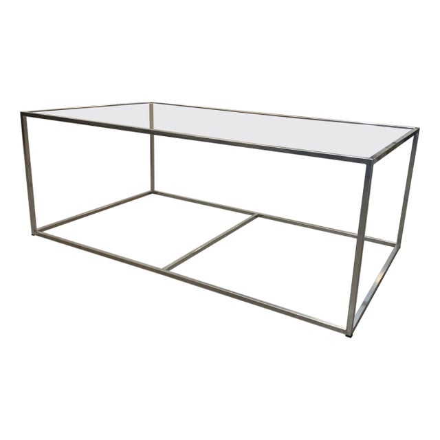 New Modern Iron Rectangular Table, Indoor or Outdoor For Sale