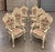 French 1980s Vintage French Style Floral Upholstered Wood & Chenille Dining Chairs - Set of 8 For Sale - Image 3 of 12