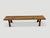 2010s Andrianna Shamaris Impressive Minimalist Carved Teak Wood Bench For Sale - Image 5 of 6