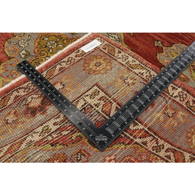 Mid 20th Century Vintage Turkish Oushak Gallery Rug, Wide Hallway Runner - 04'11 X 11'11 For Sale - Image 5 of 9