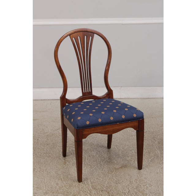 Set of 8 Harden Cherry Balloon Back Dining Chairs For Sale - Image 9 of 18