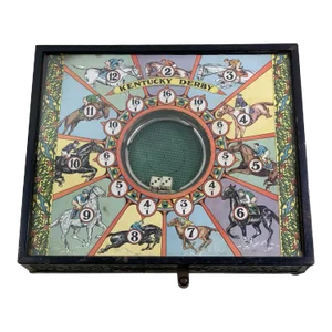 1920s Early Colorful Kentucky Derby Dice Game