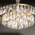 Mid-Century 3-Tier Faceted & Cut Crystal Chandelier in Brass W/ Glass Rod Detail For Sale - Image 15 of 18