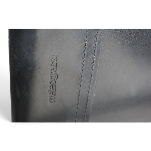 Visitor Chairs in Leather and Chrome by Mart Stam and Marcel Breuer for Matteo Grassi, 1970, Set of 6 For Sale - Image 13 of 18