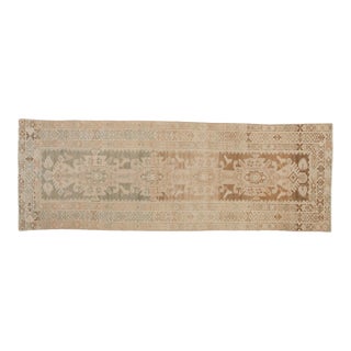 Vintage Distressed Hamadan Rug Runner - 3'4" x 9'4" For Sale