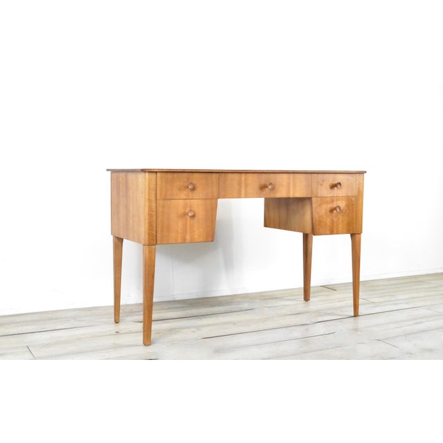 Mid-Century Walnut and Beech Desk by Gordon Russell, 1960s For Sale - Image 4 of 9