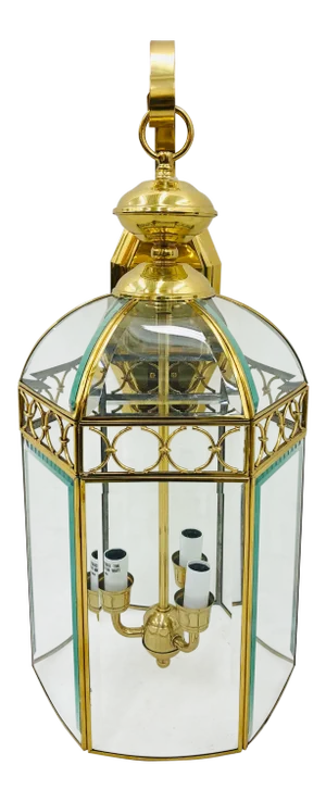 Brass Circle Light Fixture