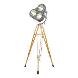 Gray Surgical Hospital Floor Spotlight by Heraeus Hanaulux, London, 1990s For Sale
