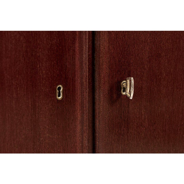 Mid Century Danish Wood Sideboard Cabinet or Credenza by Ole Wanscher For Sale - Image 12 of 17