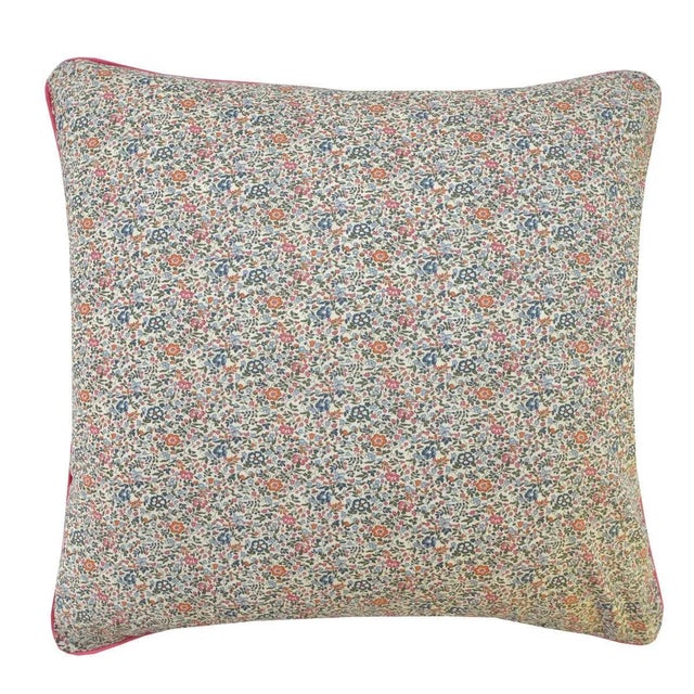 Not Yet Made - Made To Order Piped Cushion Made With Liberty Fabric Katie & Millie Orange For Sale - Image 5 of 5