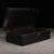 Shell Zitan Wood Box With Mother-of-Pearl Lotus & Fish Inlay For Sale - Image 7 of 10