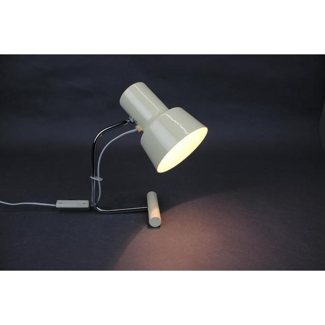 Cream Mid-Century Table Lamp by Josef Hůrka for Napako, Czechoslovakia, 1960s For Sale - Image 8 of 11