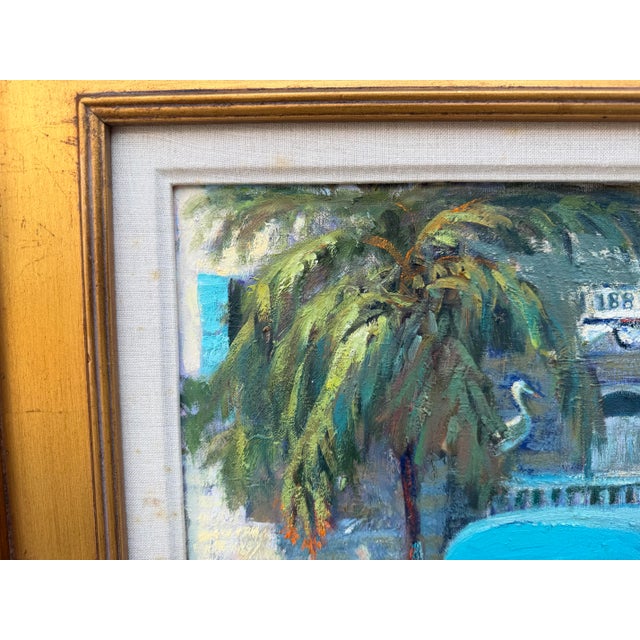 Phyllis Pransky “Old Marco Inn” Florida Impressionist Oil Painting For Sale In Naples, FL - Image 6 of 11