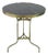 Matthew Izzo Home Bristro Dining Table Brass and Black Marble For Sale