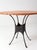 Metal Mid-Century Leather and Iron Round Dining Table For Sale - Image 7 of 16