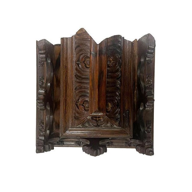 Gothic Dutch Oak Wall Brackets, 1900s, Set of 2 For Sale - Image 4 of 8