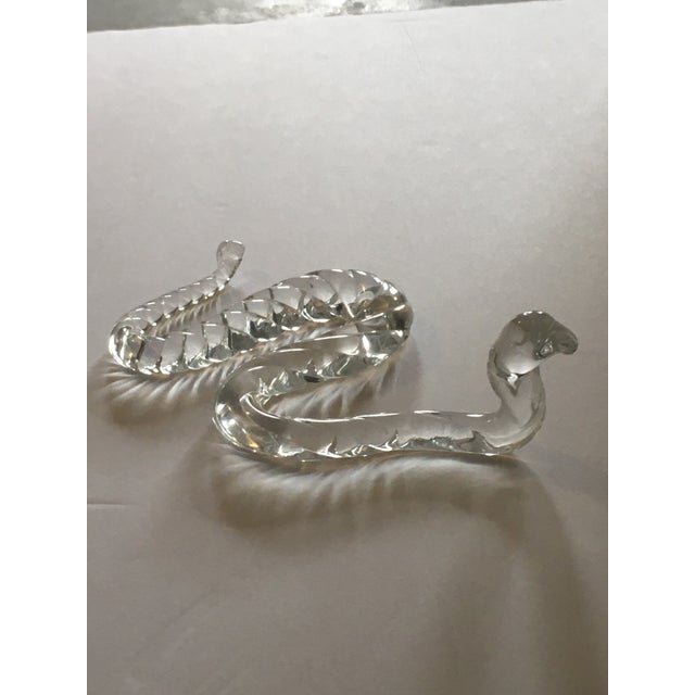 1970s Hand Blown Glass Snake For Sale - Image 11 of 11