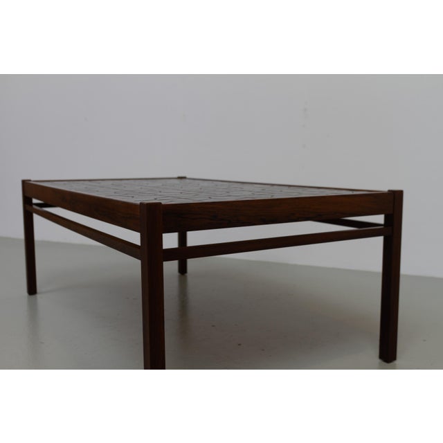 Mid-Century Danish Rosewood Coffee Table with Tiled Top, 1960s For Sale - Image 17 of 18