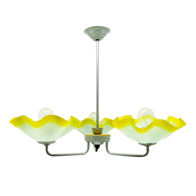 Mid-Century Chandelier from Polam, Poland, 1960s For Sale